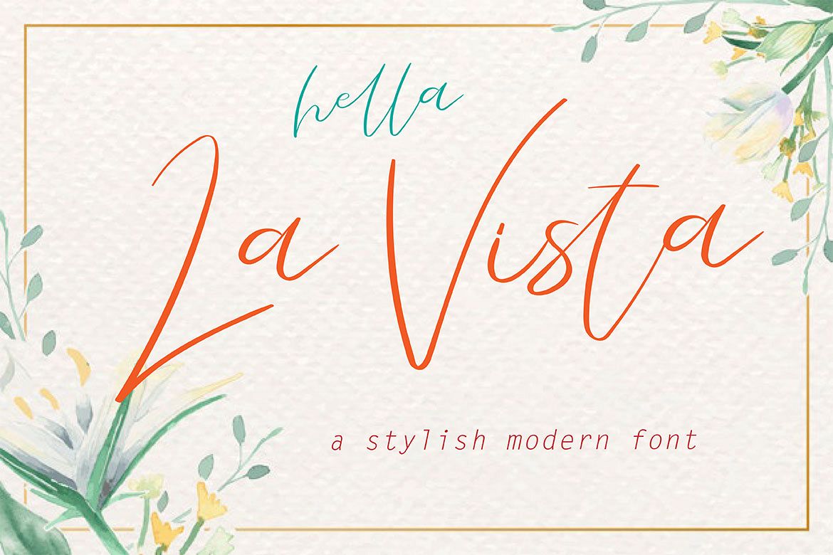La Vista // A Stylish Modern Font example image 1