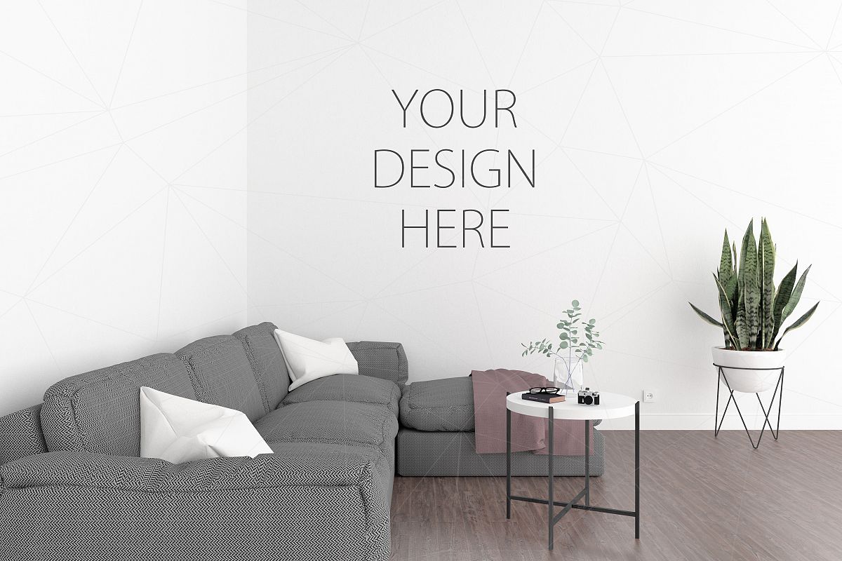 Download Interior mockup - blank wall mock up (37140) | Mock Ups | Design Bundles