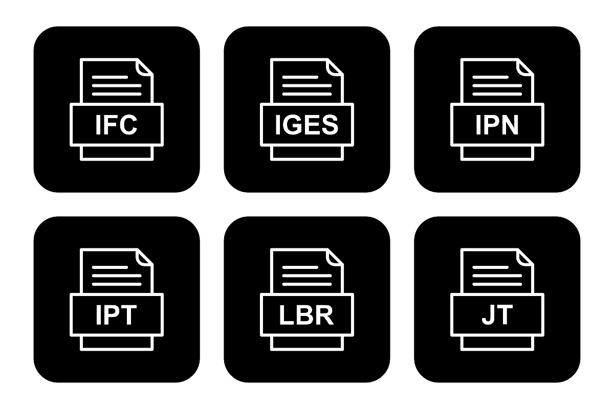 Set Of File Formats Icons example image 1