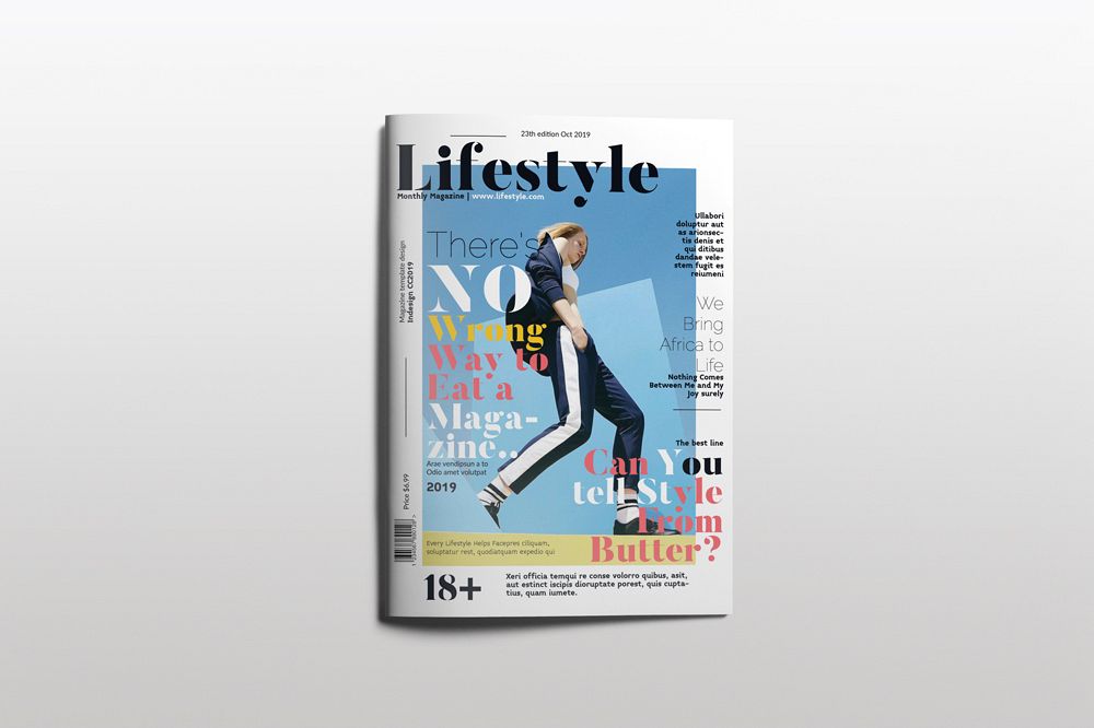 Fashion Magazine Layout Template example image 1