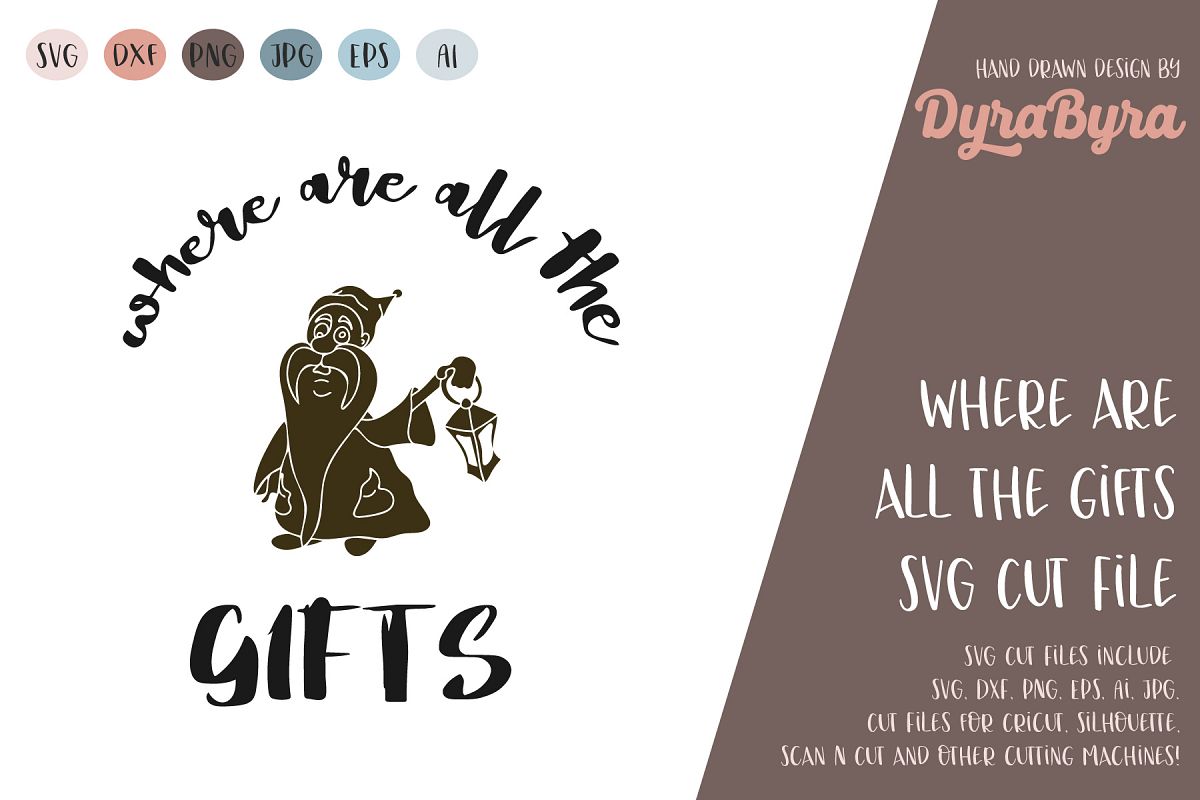 Where are all the Gifts SVG / Gnome SVG / Christmas SVG example image 1
