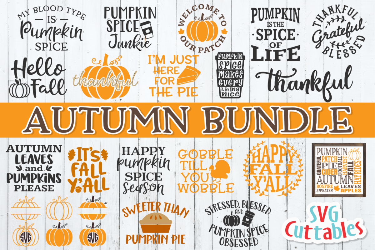 Autumn Bundle| Fall Bundle | Cut Files example image 1