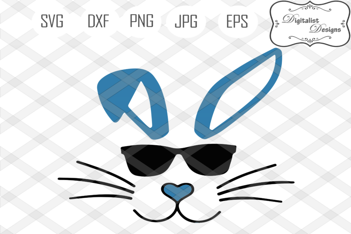 Easter Bunny With Glasses Svg - 236+ Amazing SVG File
