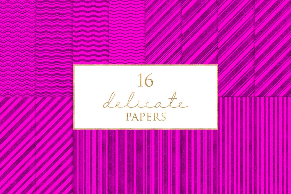 16 Delicate Digital Paper Pack example image 1