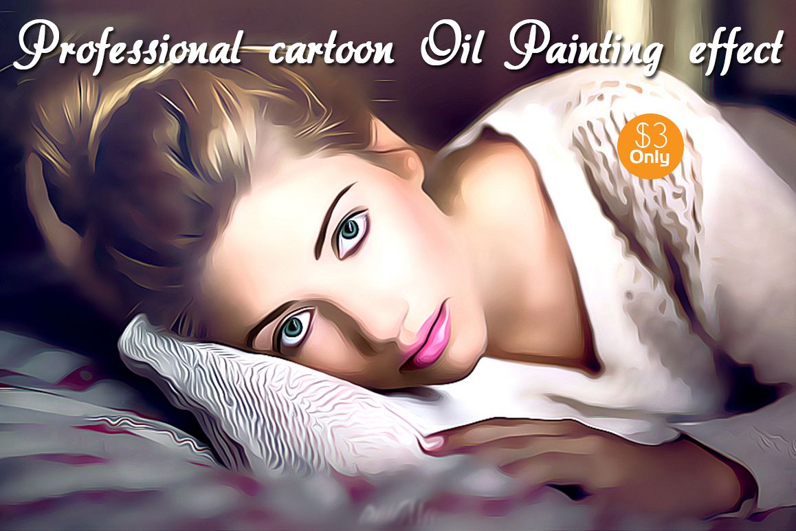 Professional cartoon Oil Painting Effect example image 1