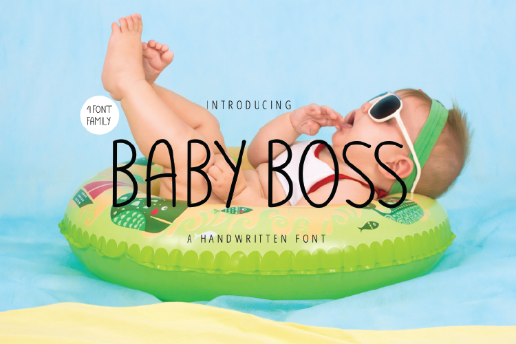 BABY BOSS - A handwritten Font example image 1