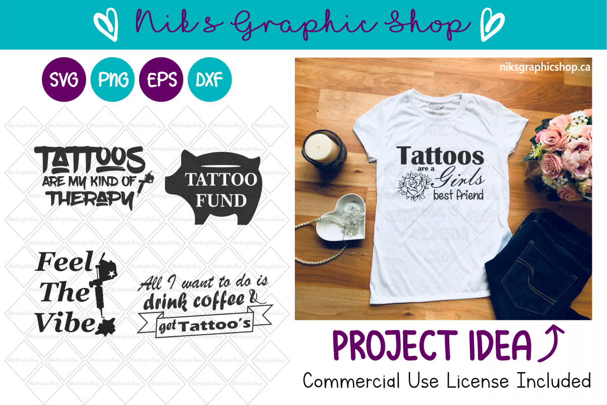 Tattoo Svg, Tattoo Gun, Tattoo Girls, Ink Svg, Tattoo Svg example image 1