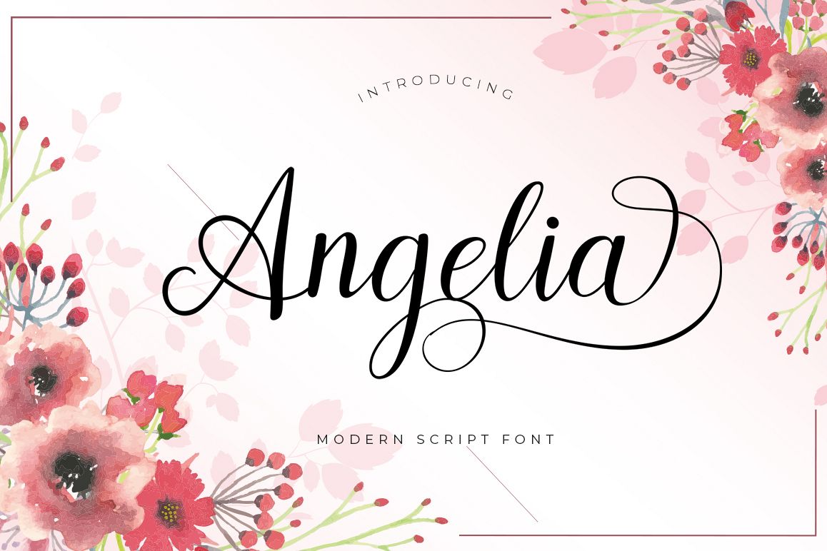 Angelia Script example image 1