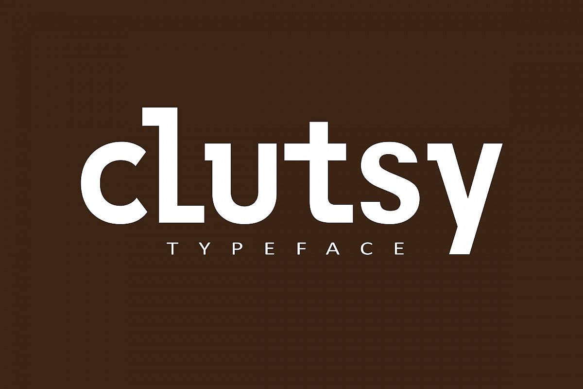 CLUTSY | Display Typeface example image 1