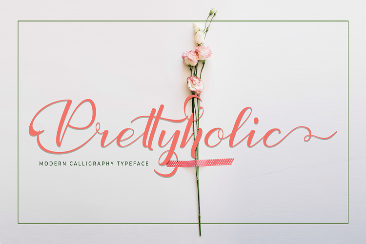 Prettyholic |Script Typeface example image 1
