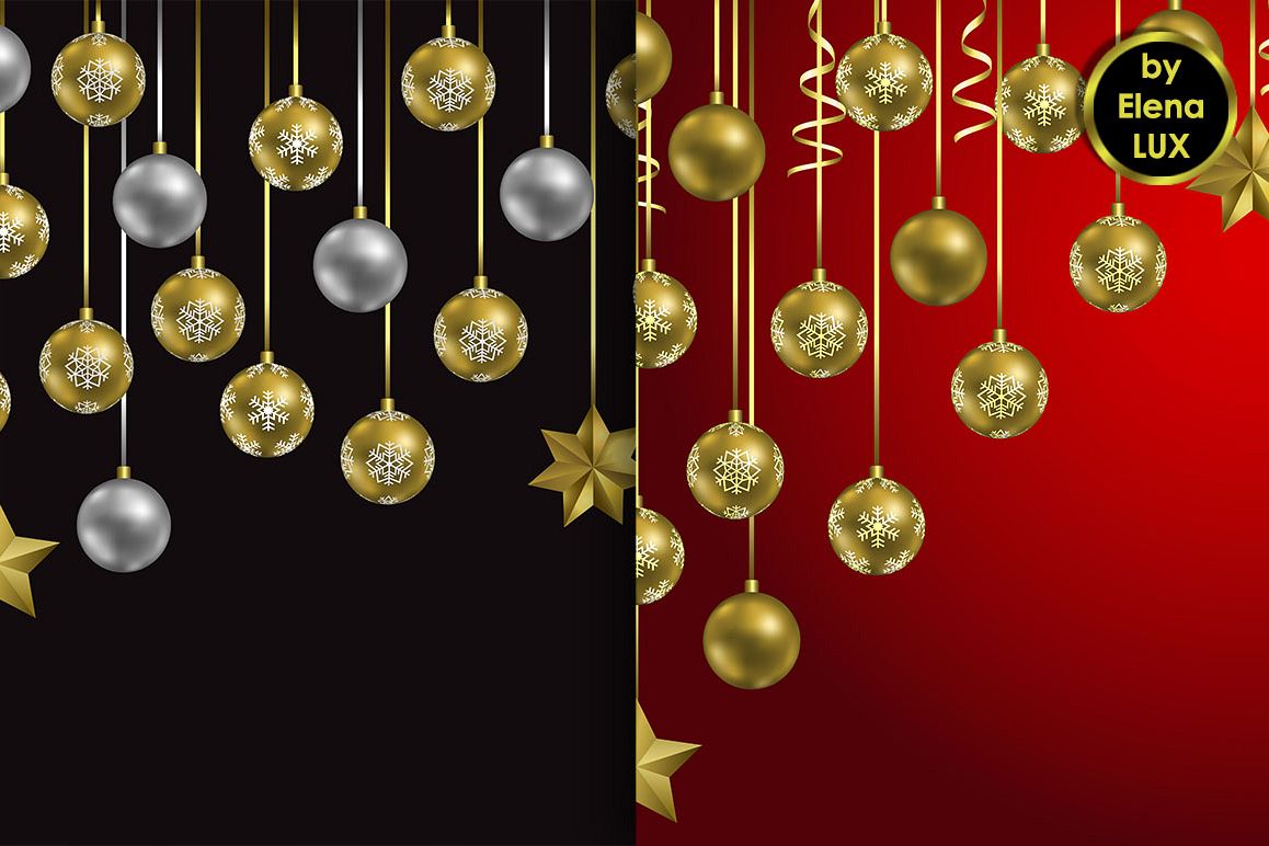 Christmas and New Year Seamless Set example image 1