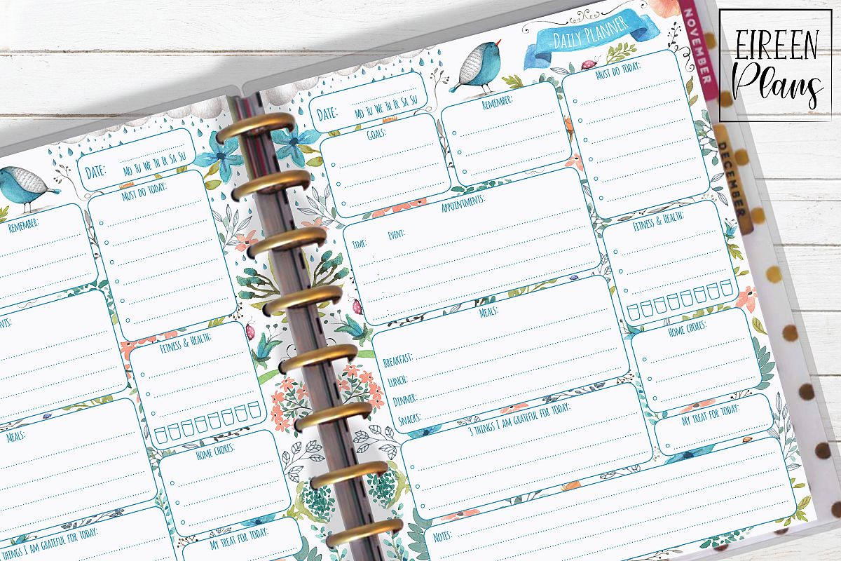 Daily Printable for Classic Happy Planner example image 1