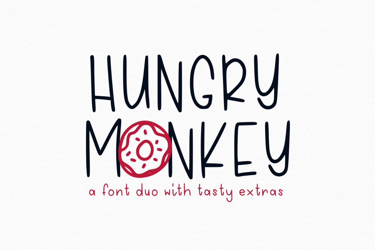 Hungry Monkey - Font Duo example image 1