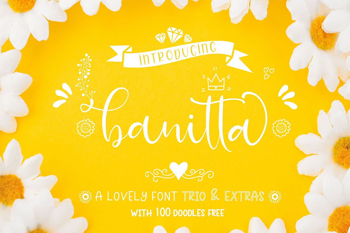 Banitta Font Trio & Extras example image 1