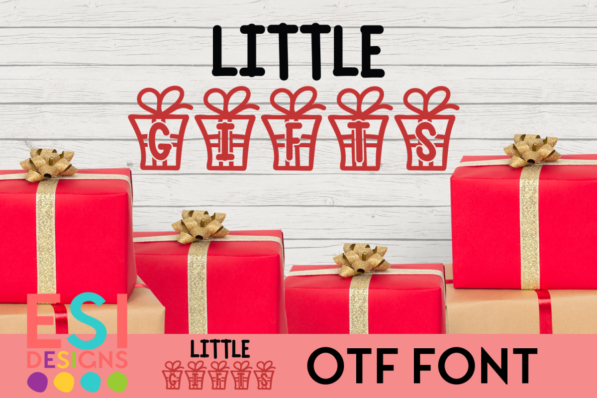 Little Gifts Christmas Font example image 1