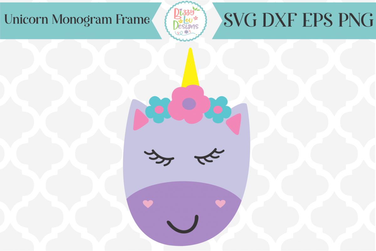 Sleepy Unicorn SVG example image 1