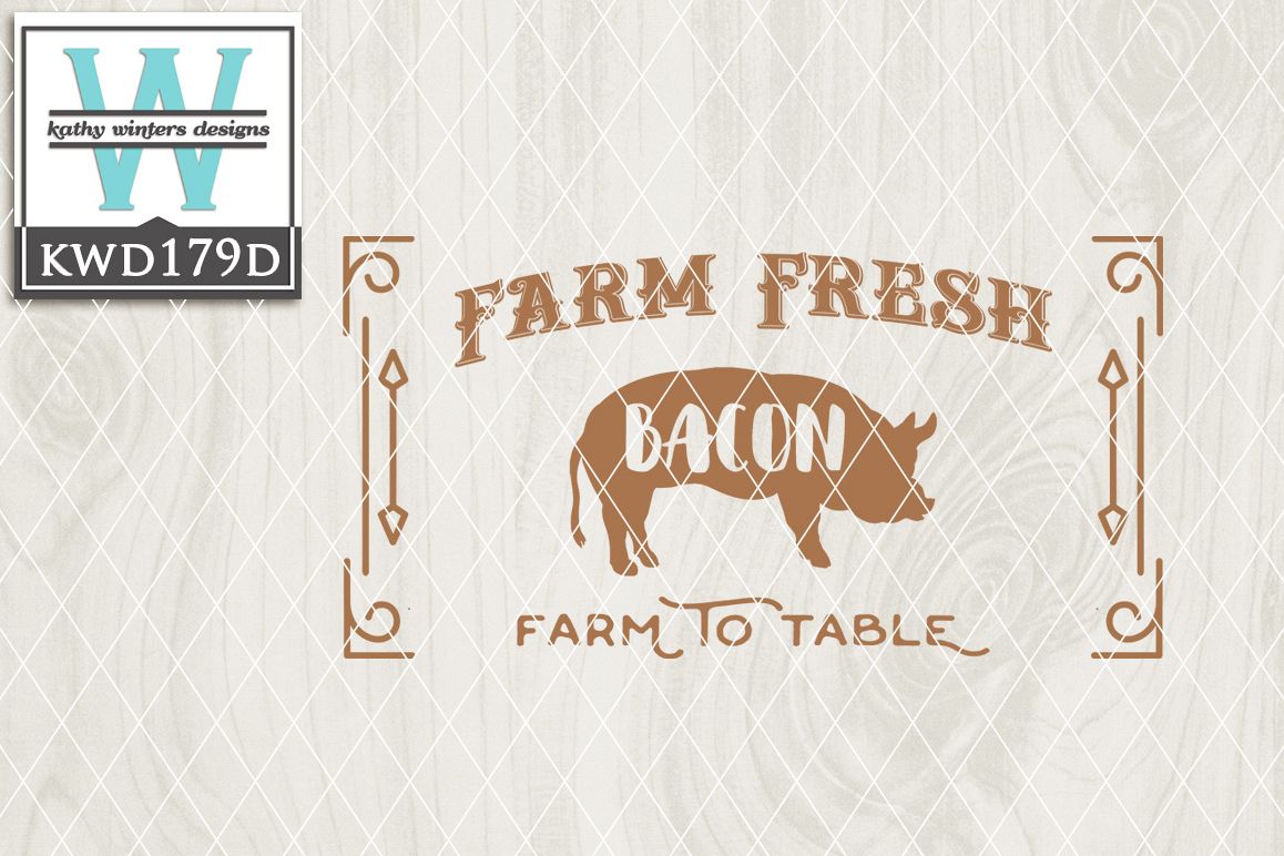 Farmhouse Cutting File KWD179D example image 1