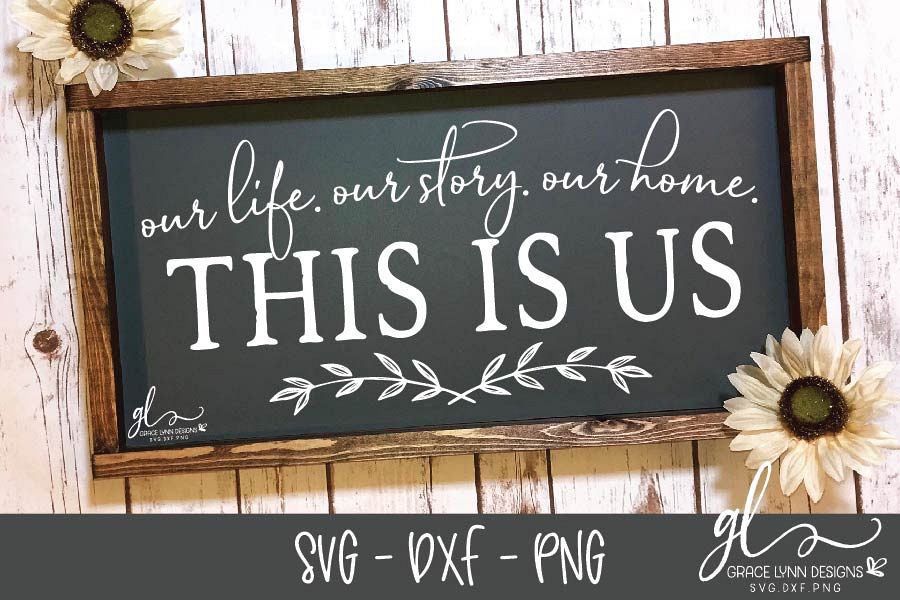 This Is Us - SVG Cutting File - SVG, DXF & PNG example image 1