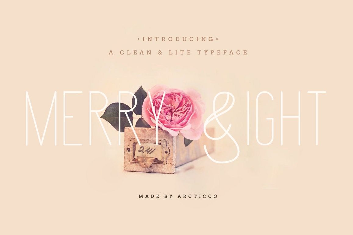 Merry Light Typeface example image 1