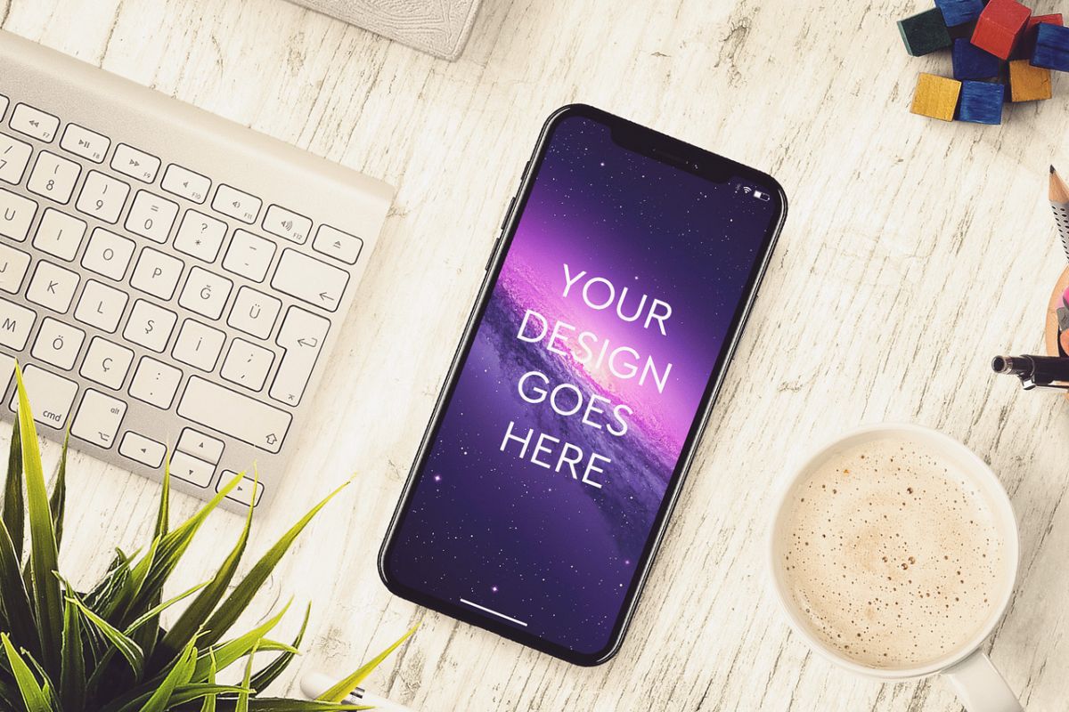 Apple iPhone X Mock-up #18 example image 1