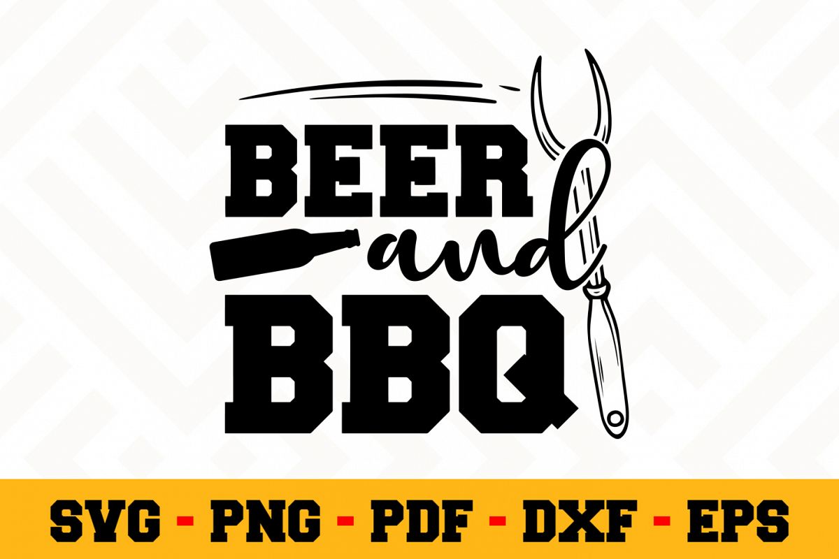 BBQ SVG Design n610 | Barbecue Grill SVG Cut File example image 1
