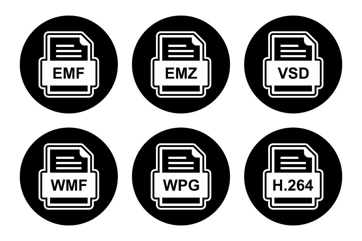 Set Of File Formats Icons example image 1