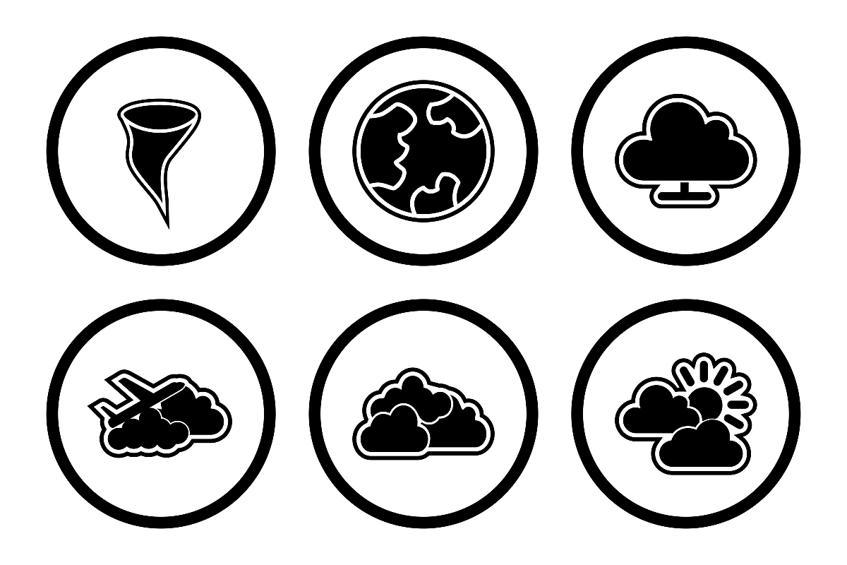 Set Of Weather And Season Icons example image 1