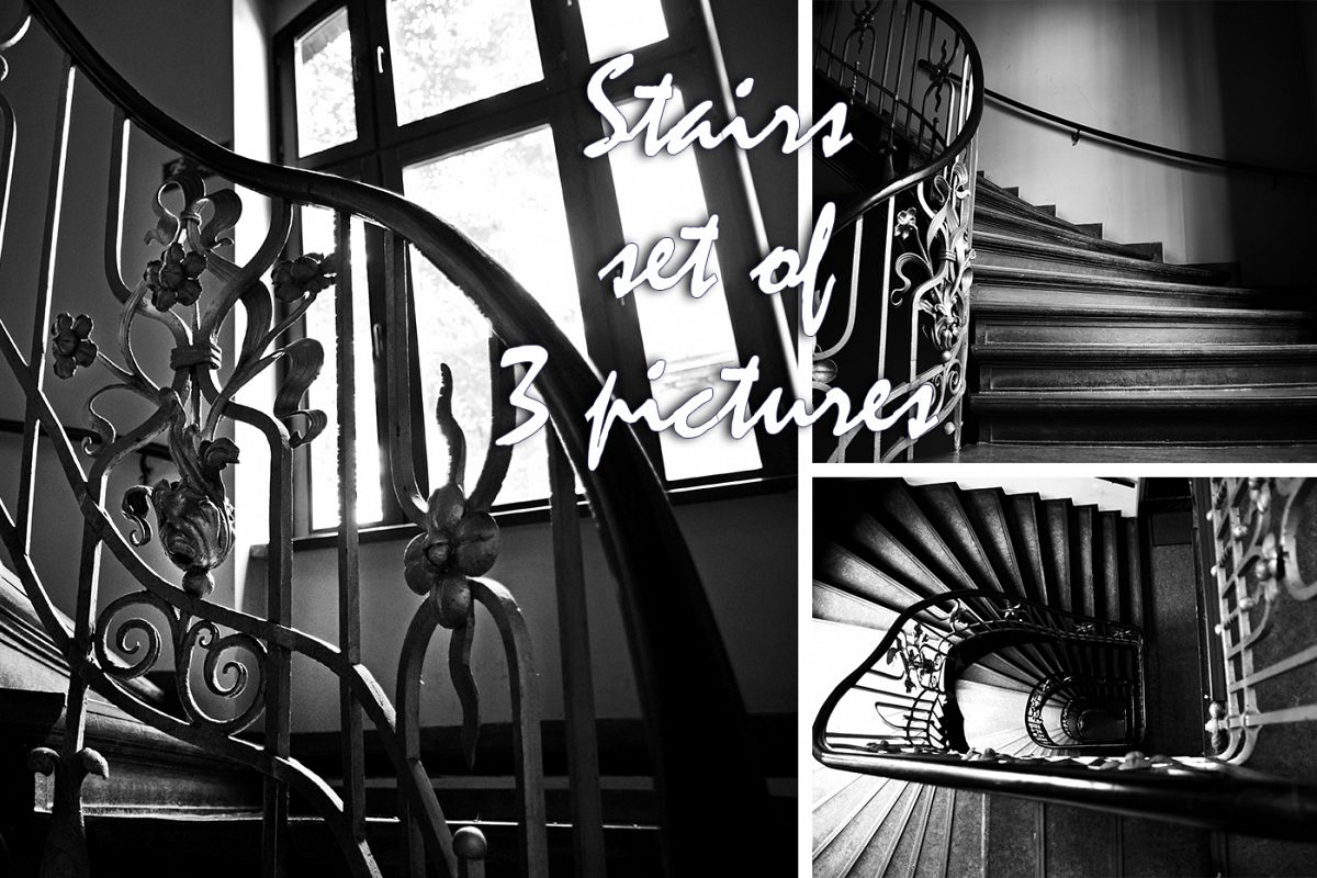 Stairs photo, architecture photo, photo set example image 1
