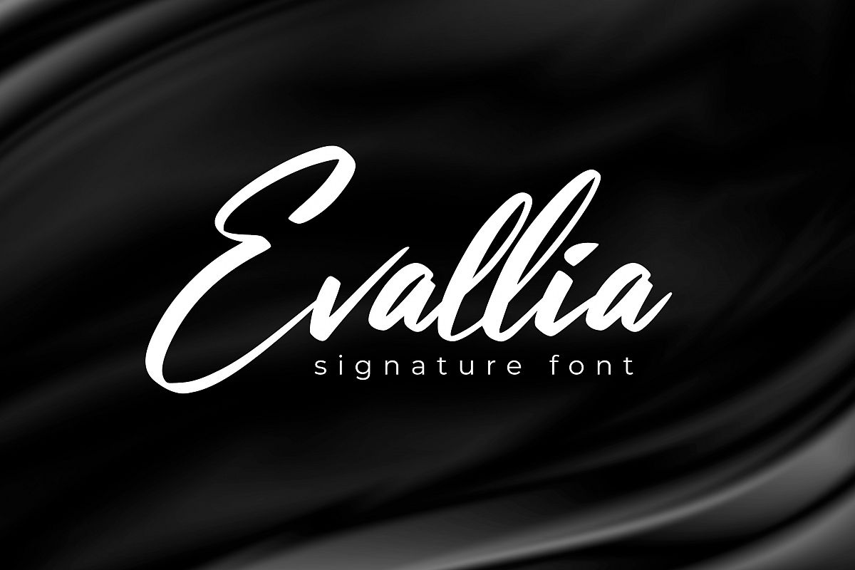 Evallia Signature Font example image 1