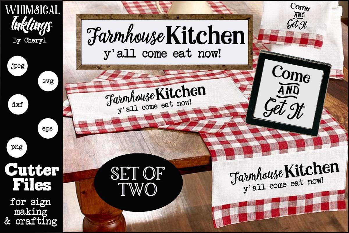 Come And Get It-Farmhouse SVG Set example image 1