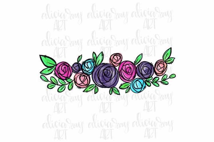 Floral Bundle - Pink, Purple, Blue example image 1