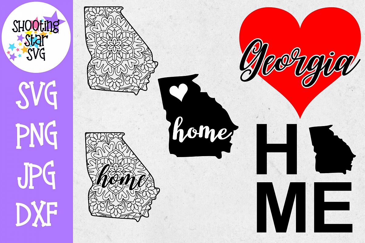 Georgia US State SVG Decal Bundle - 50 States SVG example image 1