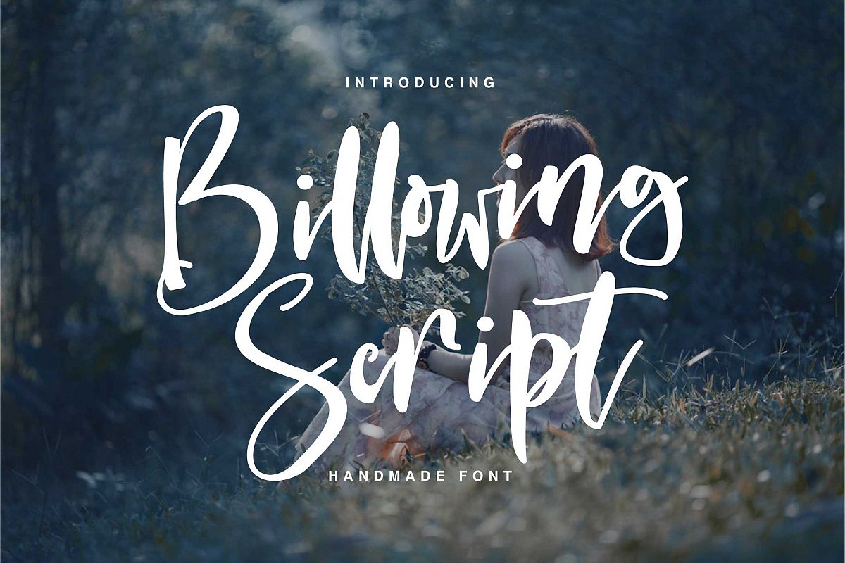 Billowing Script example image 1