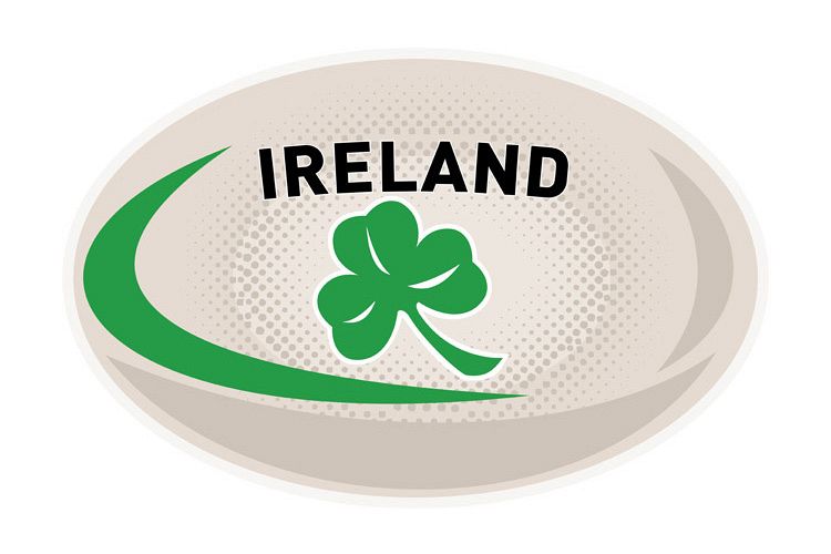 Rugby Ball Ireland Shamrock example image 1