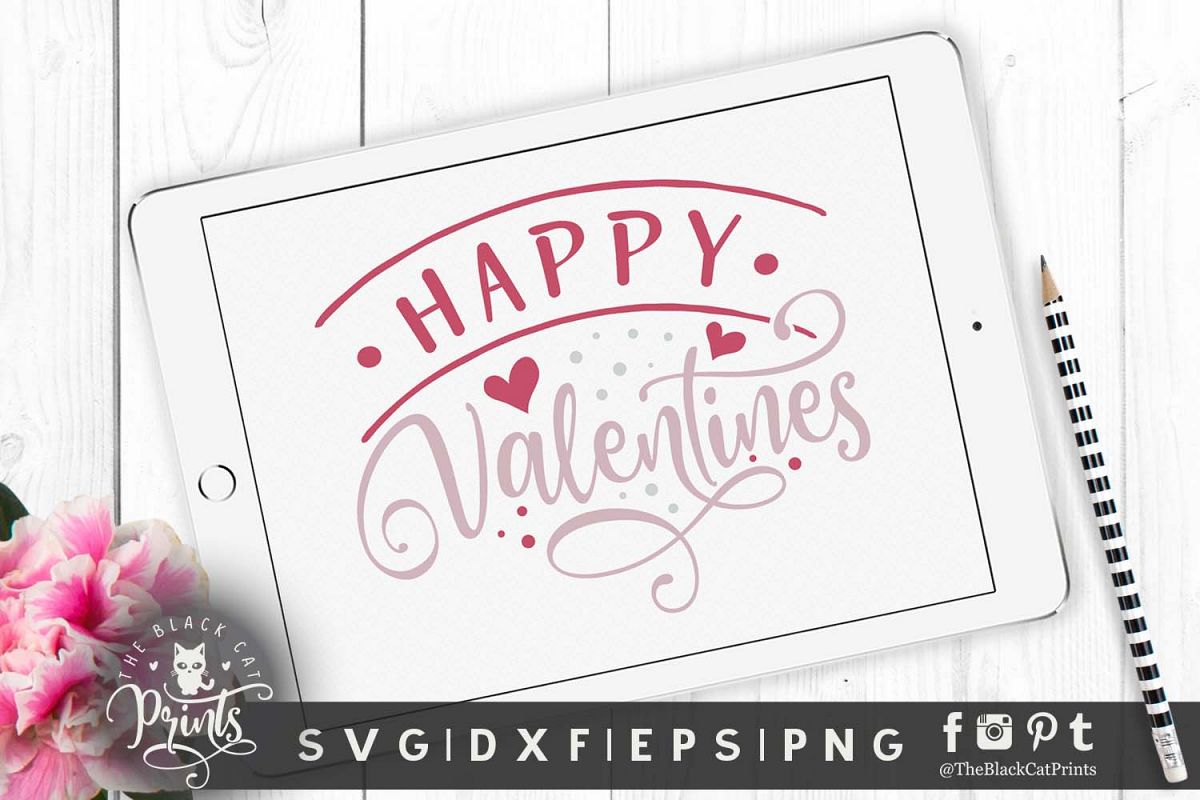 Download Happy Valentines SVG DXF EPS PNG Valentine's day cut files