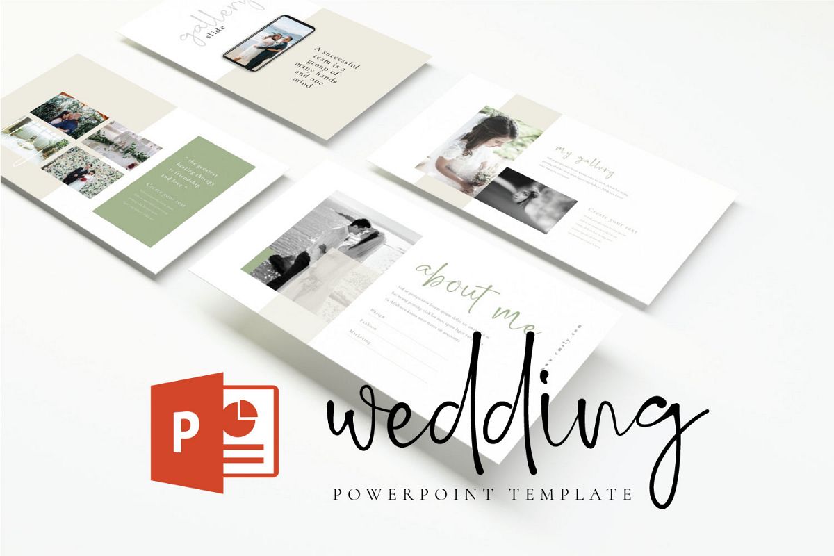 Wedding Powerpoint template example image 1
