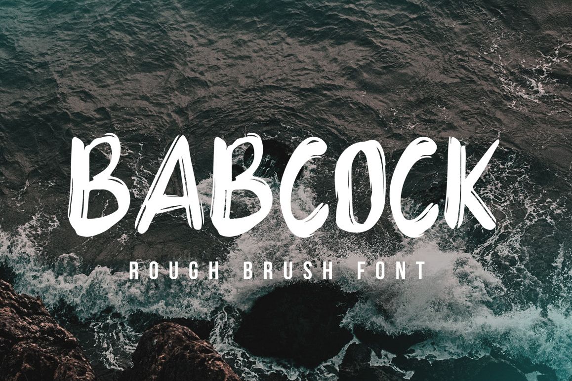 Babbock Brush Font example image 1
