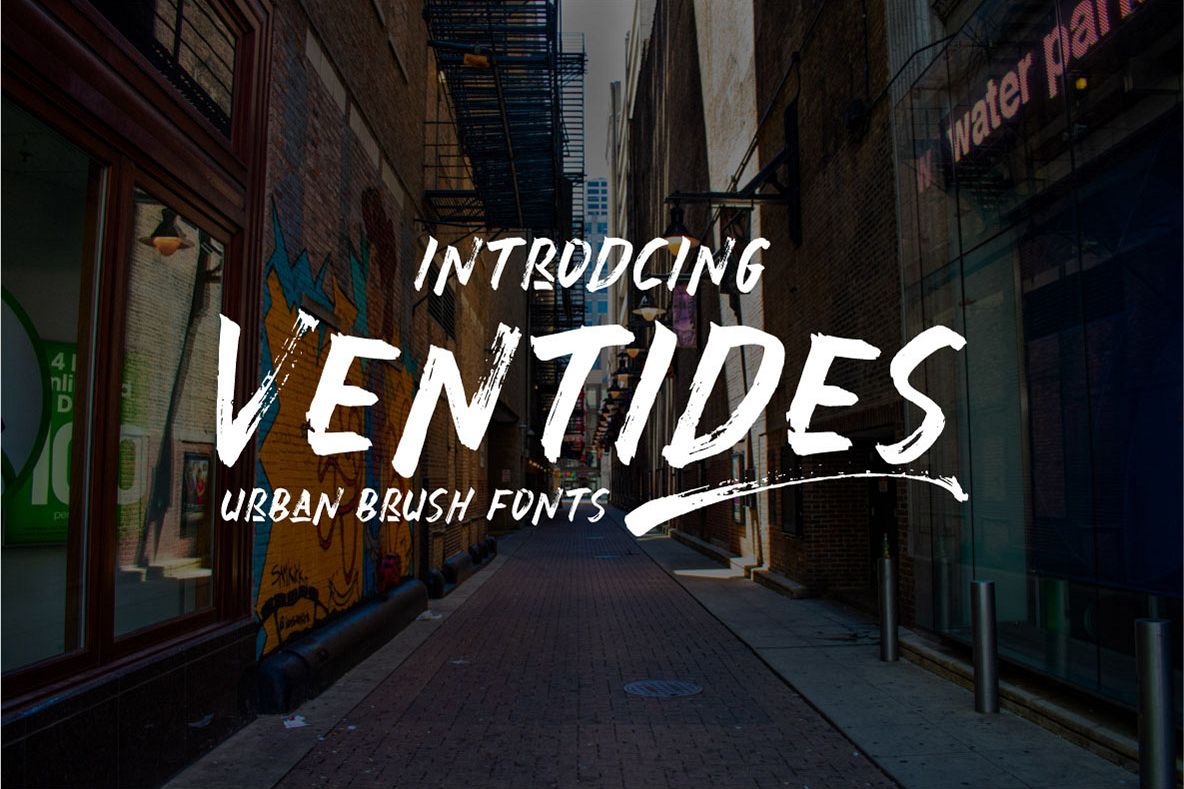 Ventides | Urban Brush Fonts example image 1