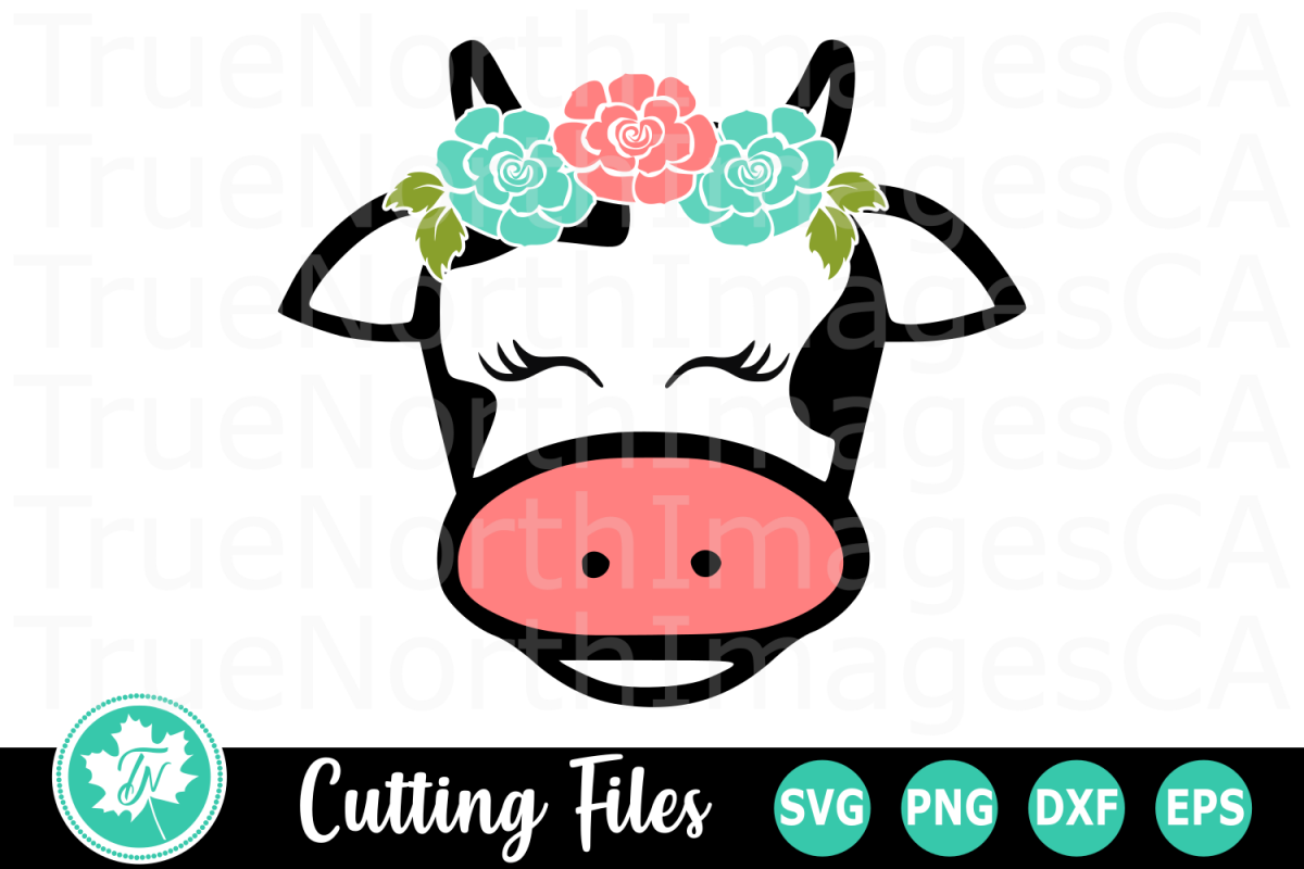 Download Cow Face - An Animal SVG Cut File