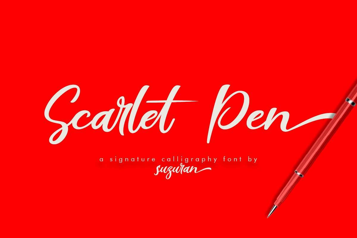 Scarlet Pen Script example image 1