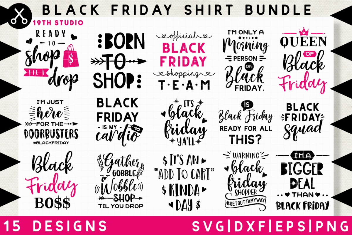 Download Black Friday shirt design SVG Bundle | SVG DXF EPS PNG ...