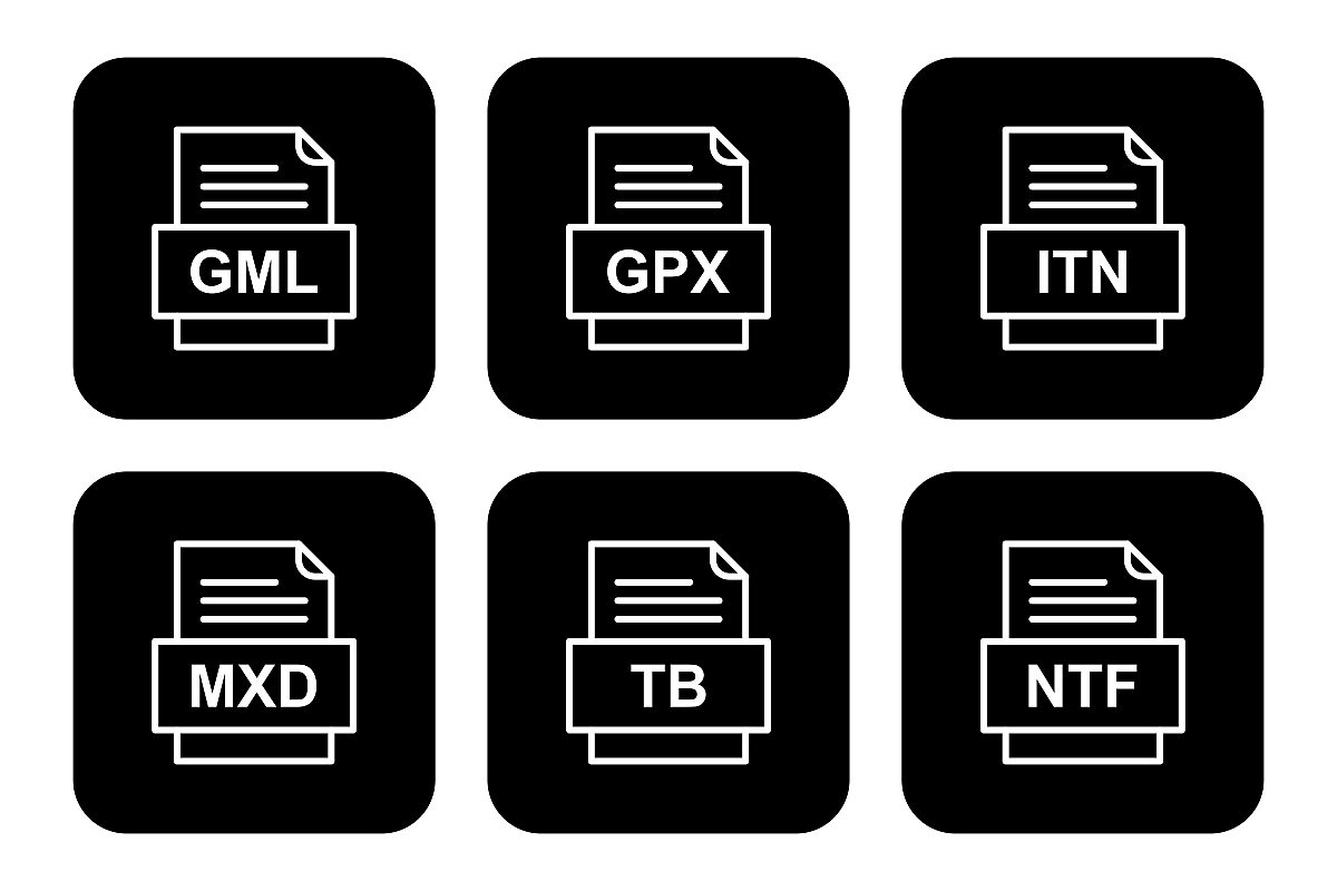 Set Of File Formats Icons example image 1