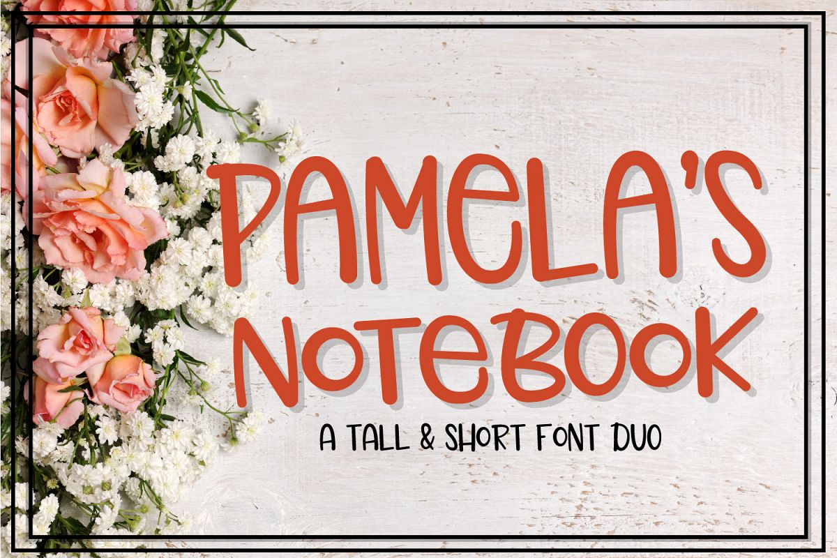 Pamela's Notebook - Font Duo example image 1