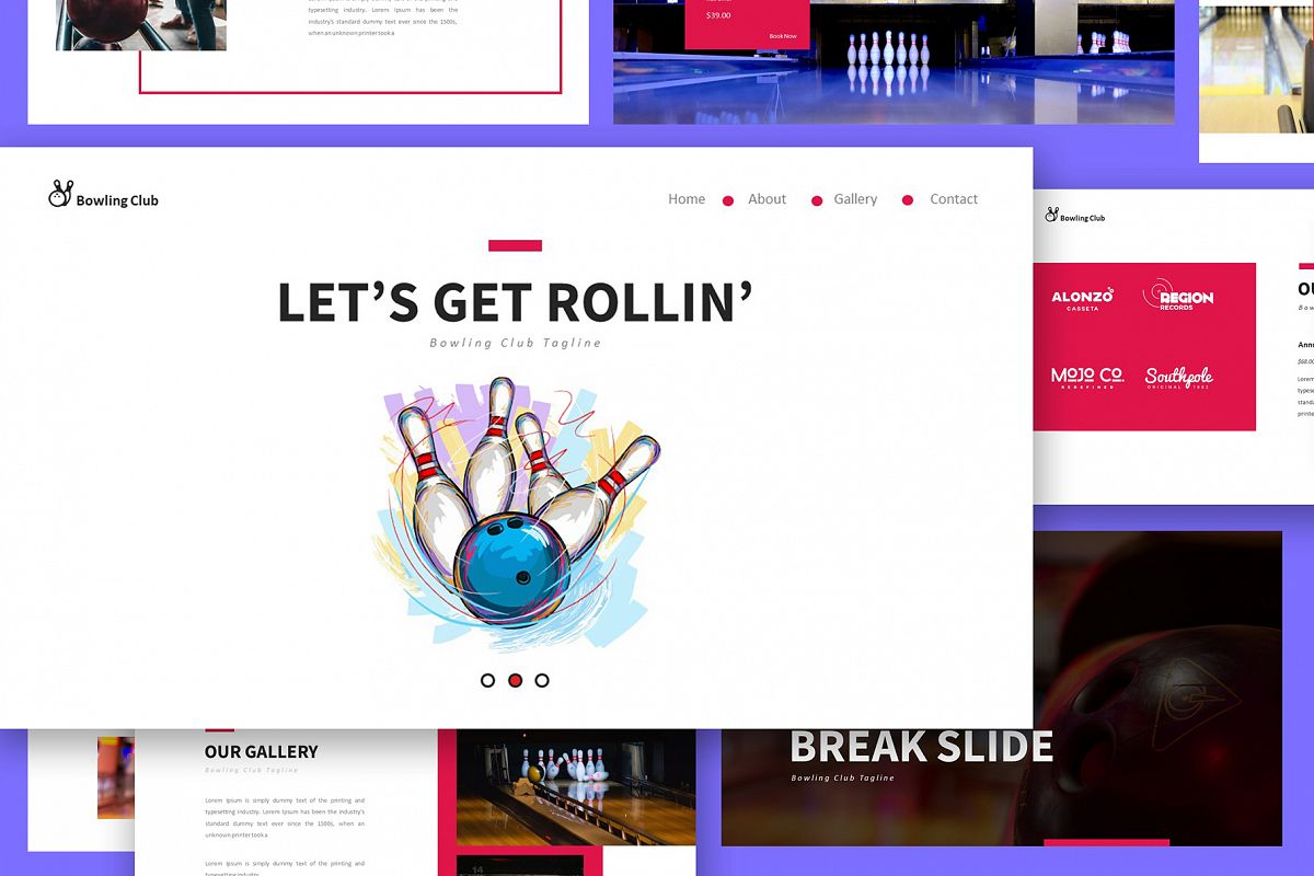 Bowling Google Slides Presentation (531745) | Presentation Templates ...