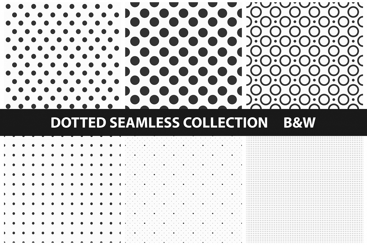 Dotted Seamless Patterns example image 1