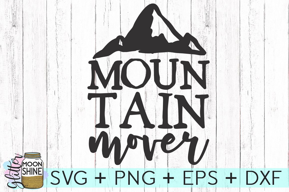Mountain Mover SVG DXF PNG EPS Cutting Files example image 1