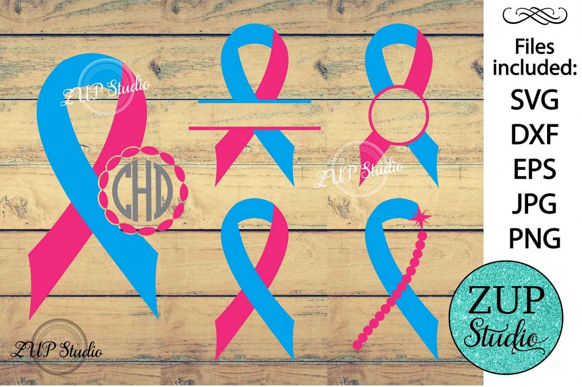 Pregnancy loss Ribbon cutting files svg 3 example image 1
