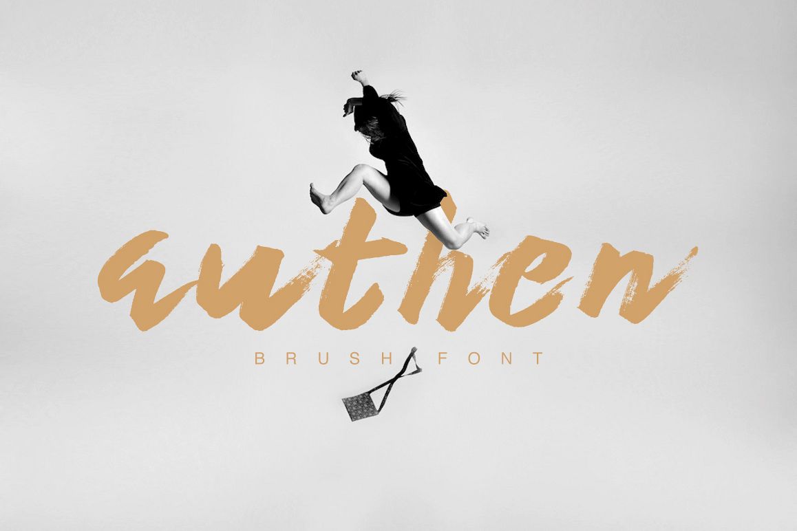 Authen Brush Font example image 1