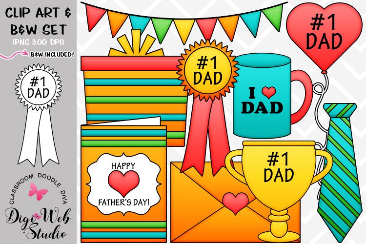 Clip Art / Illustrations - Father's Day Gifts example image 1