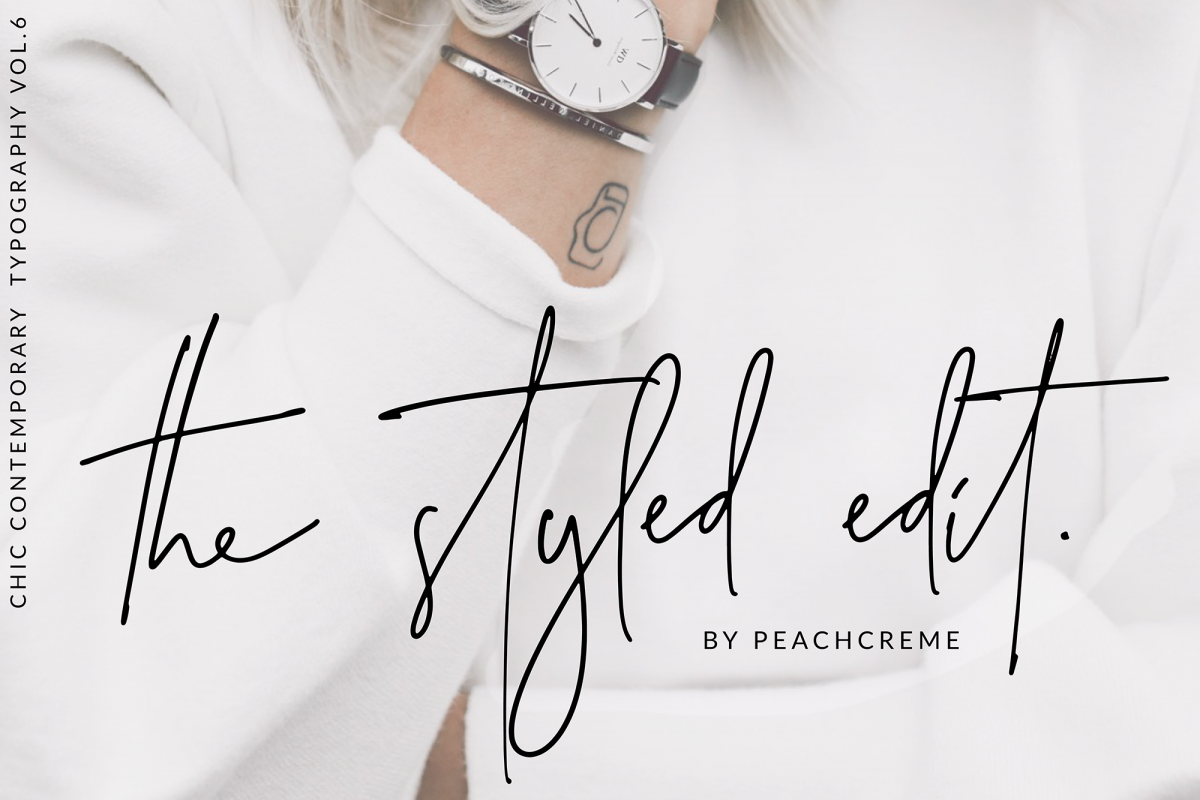 The Styled Edit- Chic Ligature Font example image 1